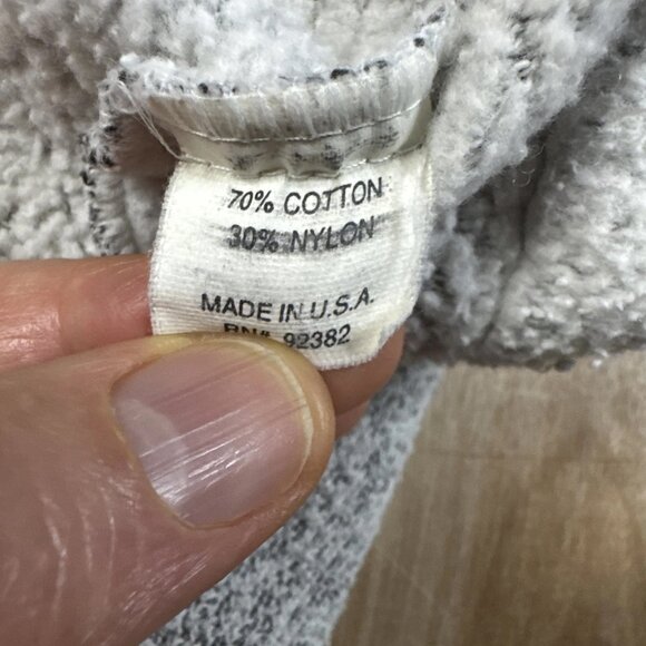 Prana Women’s White/Gray Long Sleeve 1/4 Zip Pullover Fleece Jacket Size Small - Picture 4 of 6